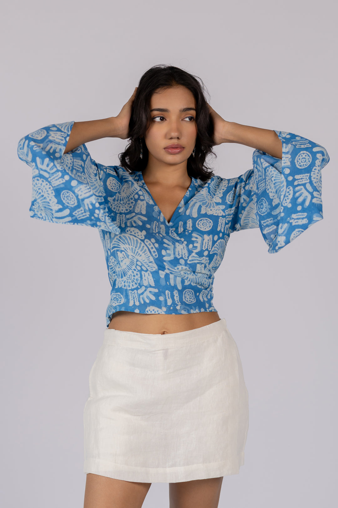 White Linen Skort