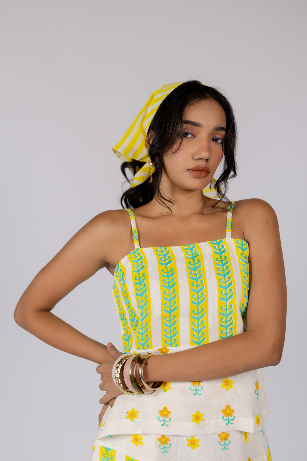 Yellow Stripe Bandana