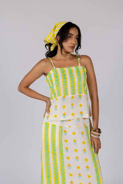 Yellow Stripe Bandana