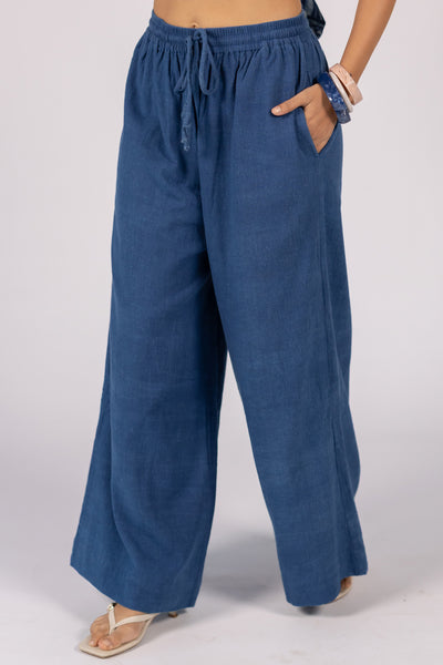 Indigo Linen Pant