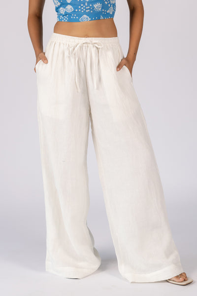 White Linen Pant