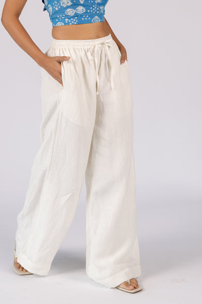 White Linen Pant