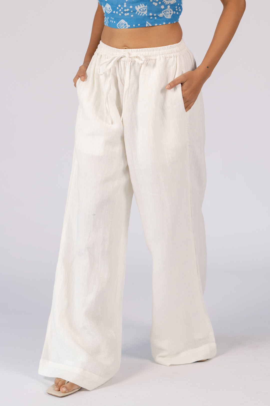 White Linen Pant