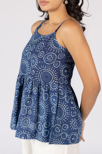 Celeste Spaghetti Top