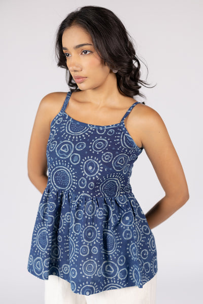 Celeste Spaghetti Top